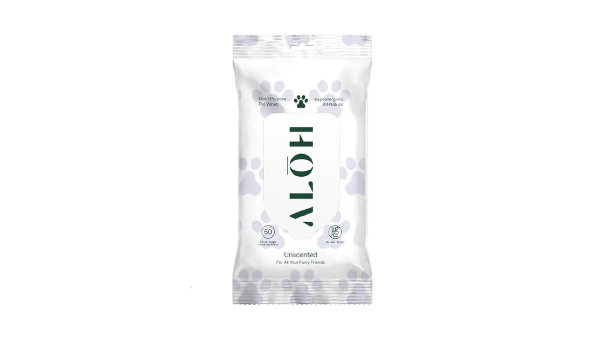 Alōh Hypoallergenic | All-natural | Multi-purpose Pet Wipes, Unscented 50ct