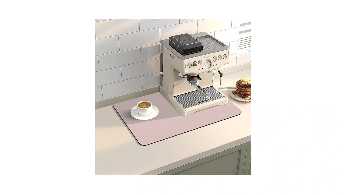 Meetcolor Coffee Bar Mat For Countertop, 12" X 19β Super