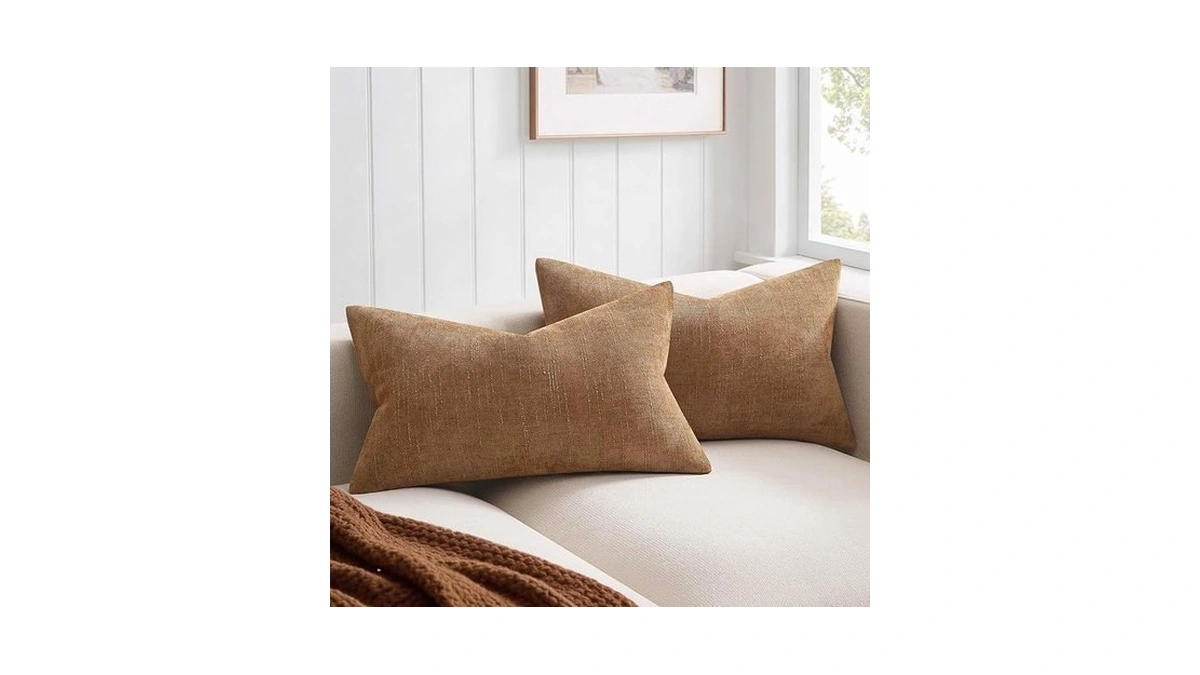 Juspurbet 16x24 Pillow Covers Set Of 2 Decorative Lumbar Texture