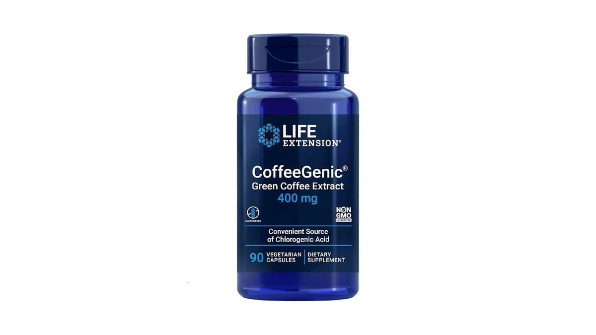 Life Extension Coffeegenic® Green Coffee Extract, 400 Mg, Standardized For