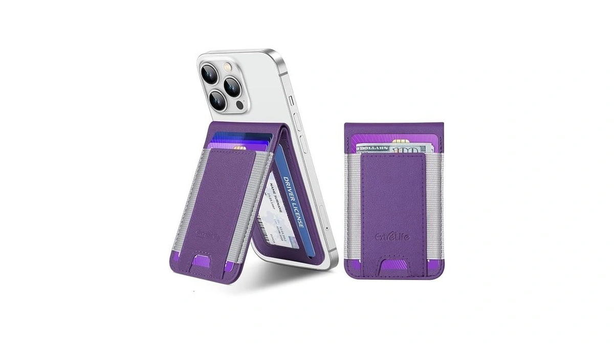 Phone Wallet Stick On, Upgraded Phone Wallet With Adjustable Stand,