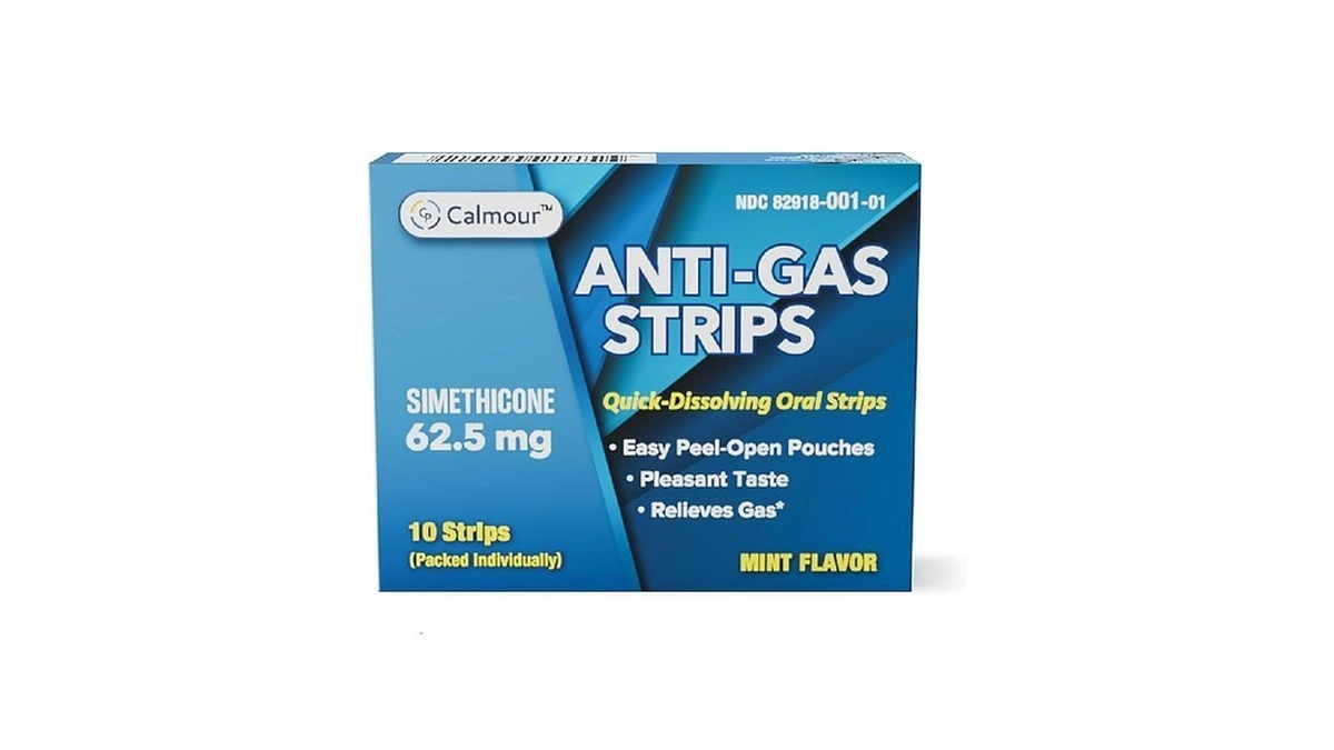 Calmour Anti Gas Relief 10 Strips | Mint Flavor Oral