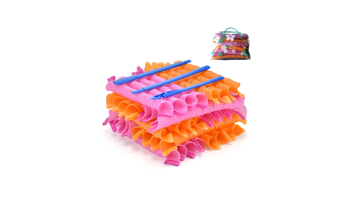 40pcs Heatless Spiral Hair Curlers For Long Hair - Heatless