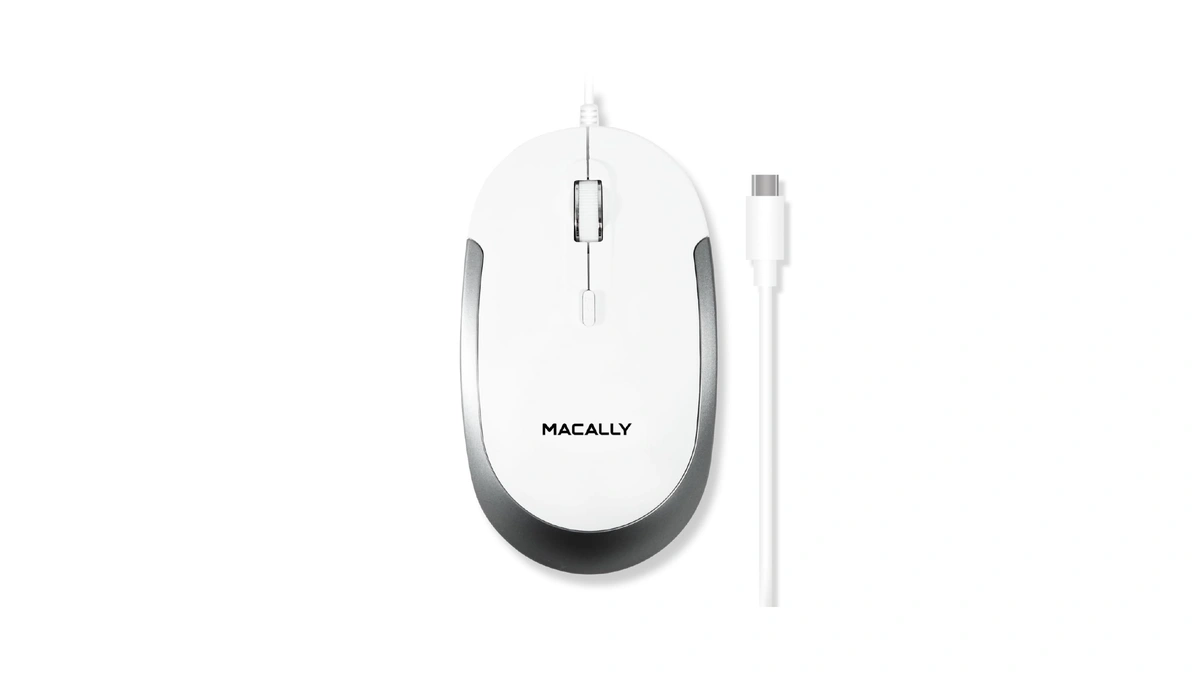 Macally Wired Usb C Mouse For Mac & Windows -