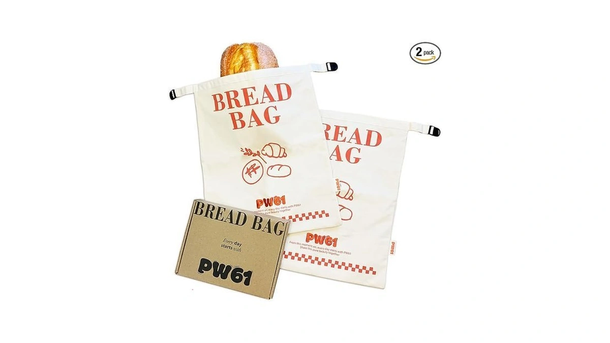 Pw61 2 Pack Reusable Beeswax Bread Bags For Sourdough Homemade