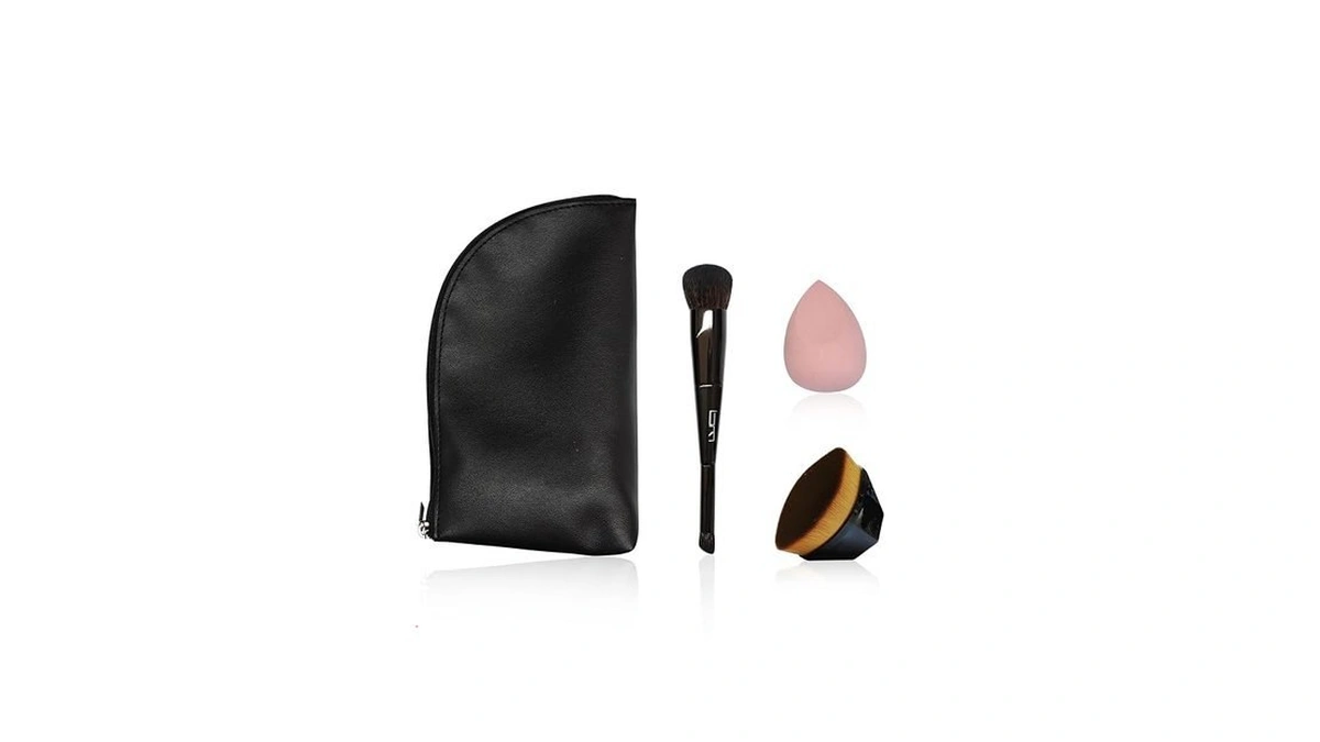 Brush Master S50 3-piece Makeup Brush And Sponge Set For