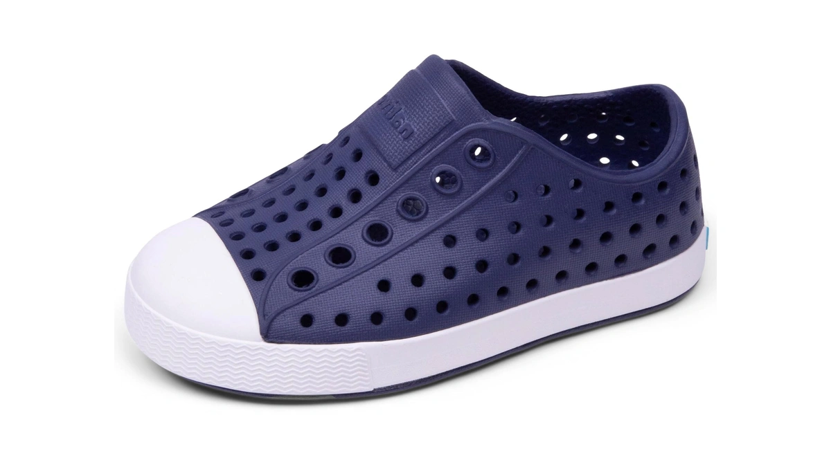 Native Shoes Unisex-kids Jefferson Sneakers, Regatta Blue/shell White, 9 Toddler