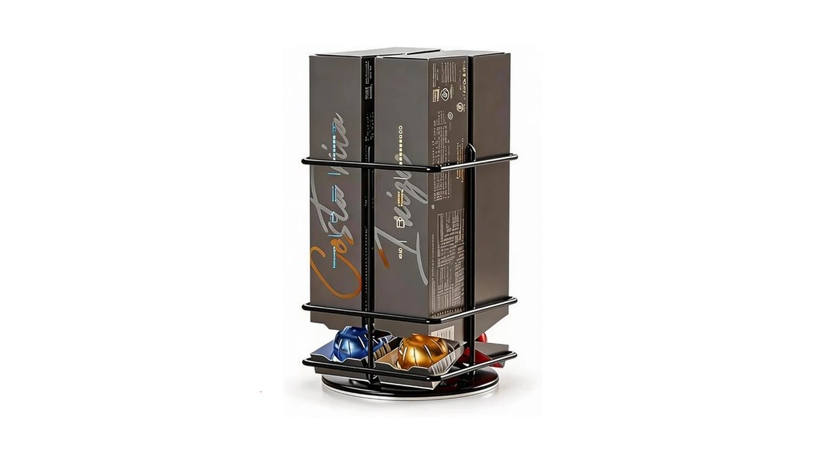 Bremoon Rotating Coffee Pod Holder Compatible With Vertuo Stores For