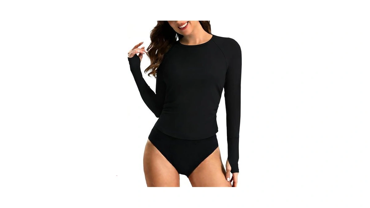 Yoins Rash Guard For Women Long Sleeve Workout Tops Upf