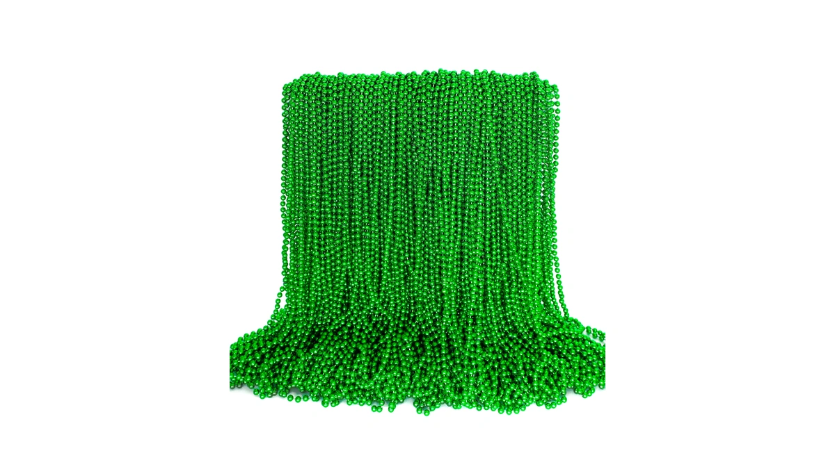 100pcs St Patricks Day Accessories, Green St. Patricks Day Beads
