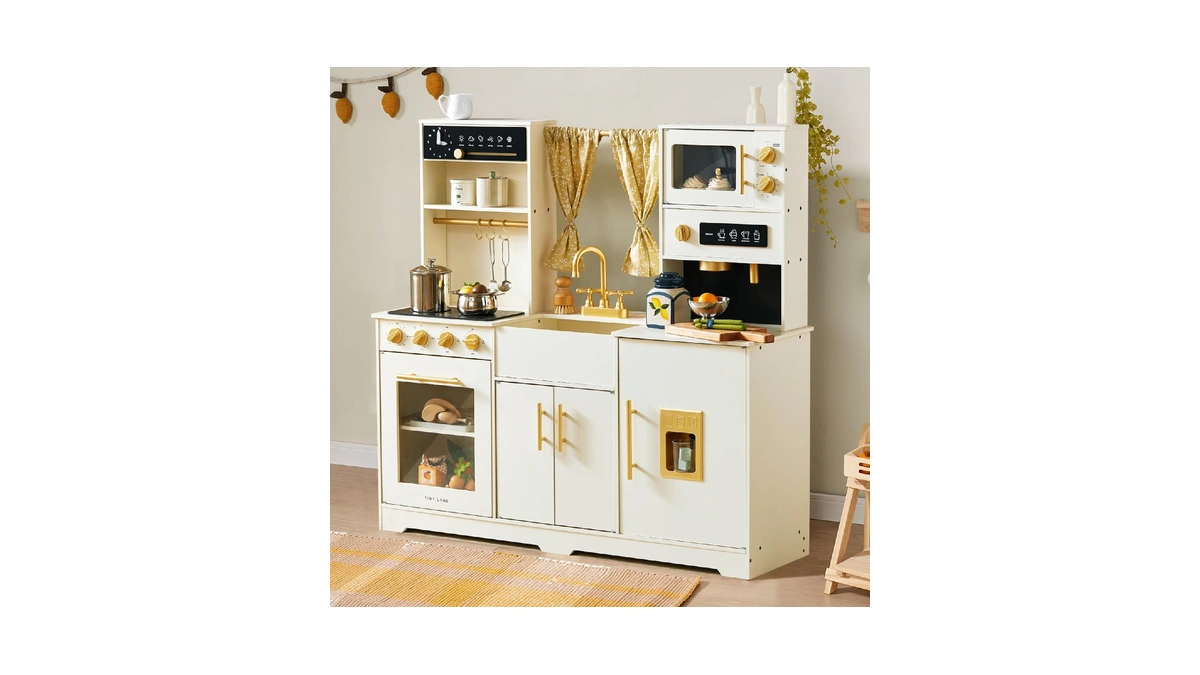 Tiny Land Play Kitchen For Kids, Toy Kitchen Set With