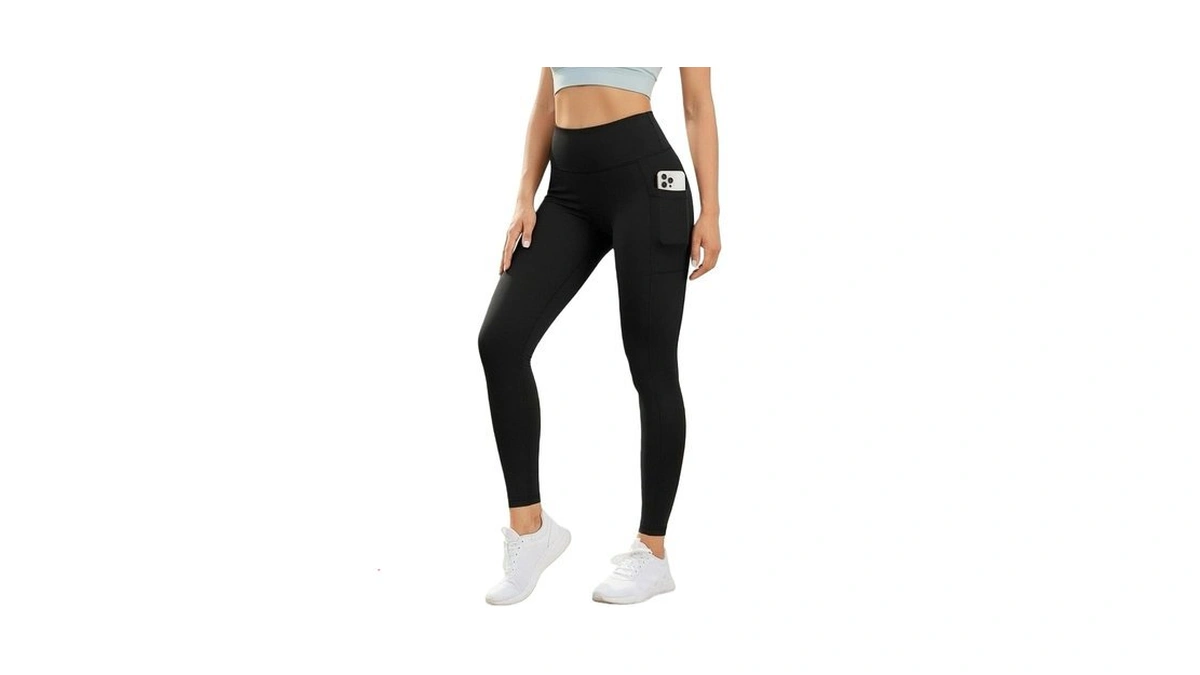 Jsemoy High Waist Yoga Leggings With Pockets, Athletic Workout Pants,