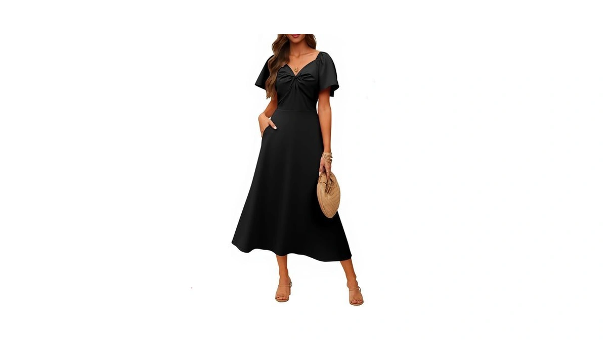 Ecowish Womens Summer Maxi Dresses: 2026 Casual Flutter Short Sleeve