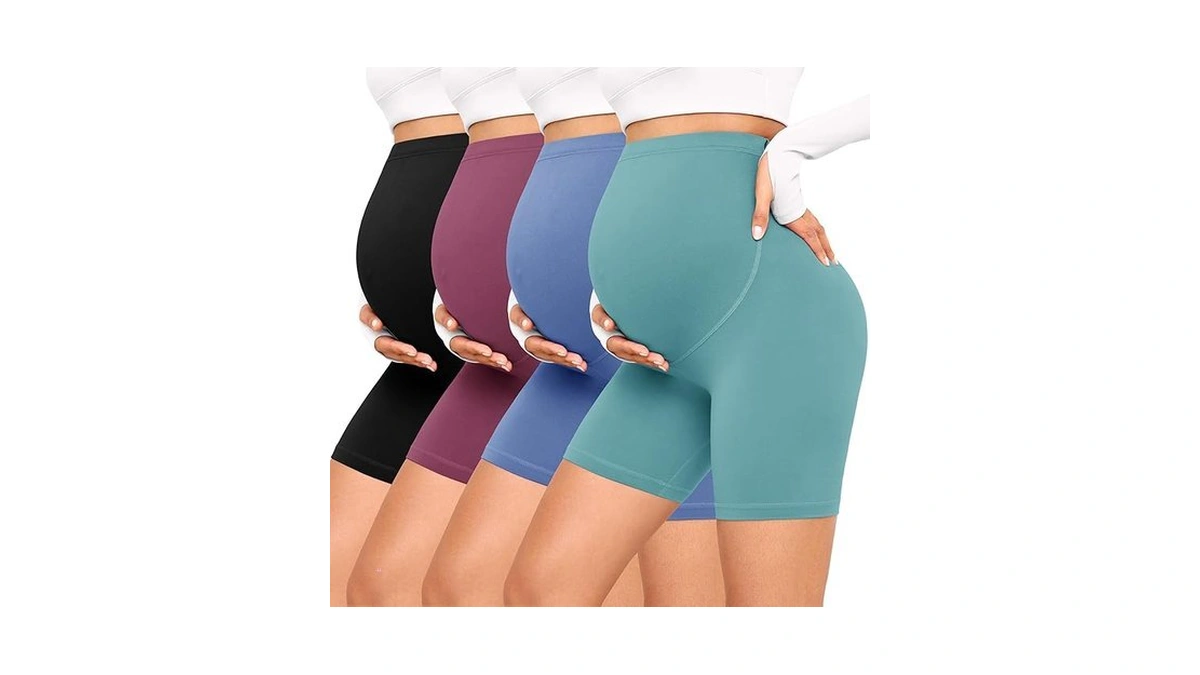 Creamlush Pack Maternity Shorts Over The Bell...