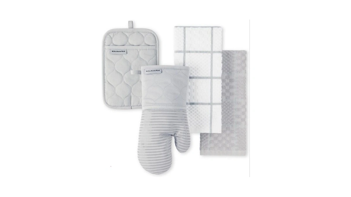 Kitchenaid Quilted Cotton Terry Cloth Oven Mitt, Pot Holder, Kitchen