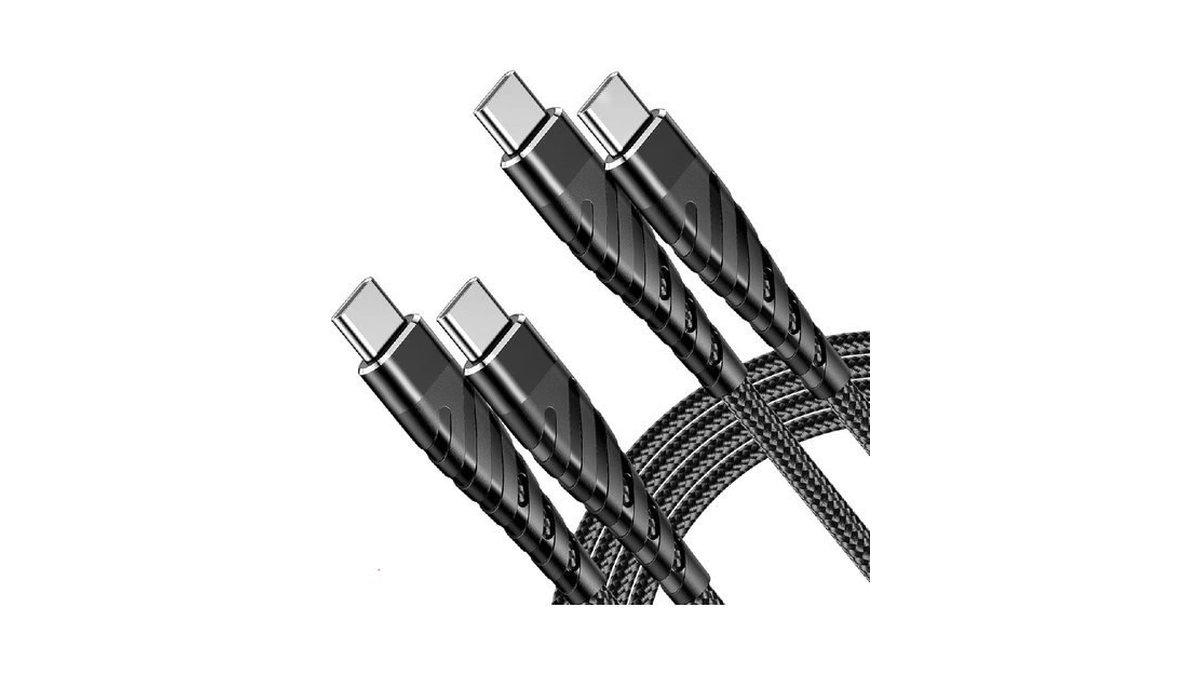 60w Fast Braided Usb-c Charger Cable 6ft 2pack - Compatible