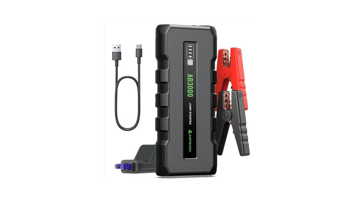 Battery Jump Starter 3000a, 12v Jumper Box For Car Battery