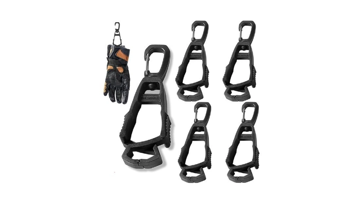 Pulnnom 5pcs Glove Clips & Glove Holder, Glove Clips For