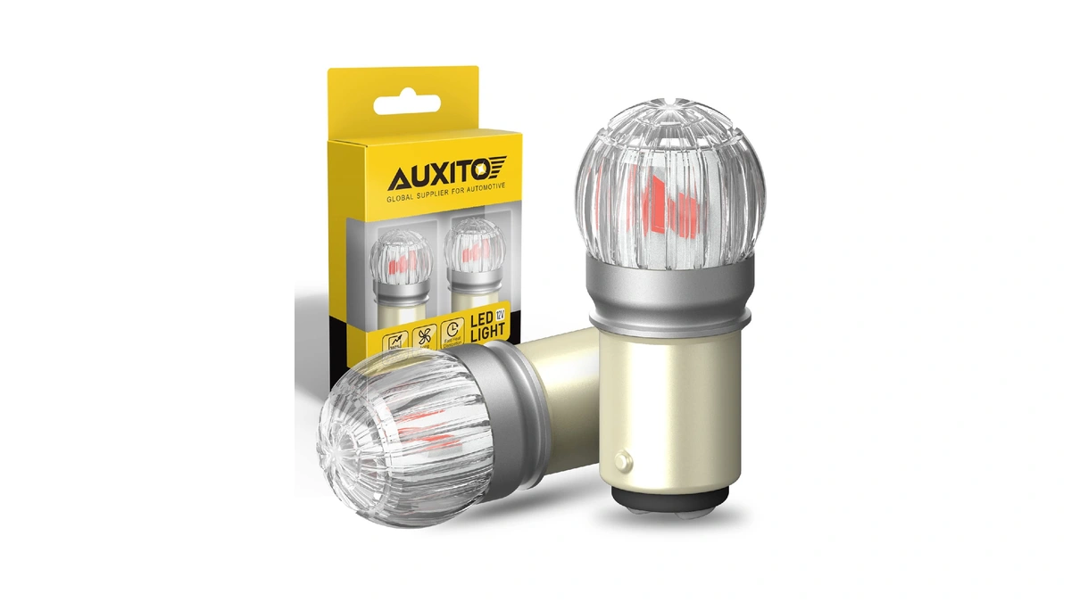 Auxito 1157 Led Bulbs Red Brake Light, 400% Brighter 2057