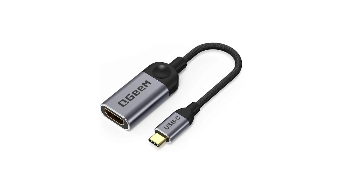 Qgeem Usb C To Hdmi Adapter 4k Cable, Usb Type-c