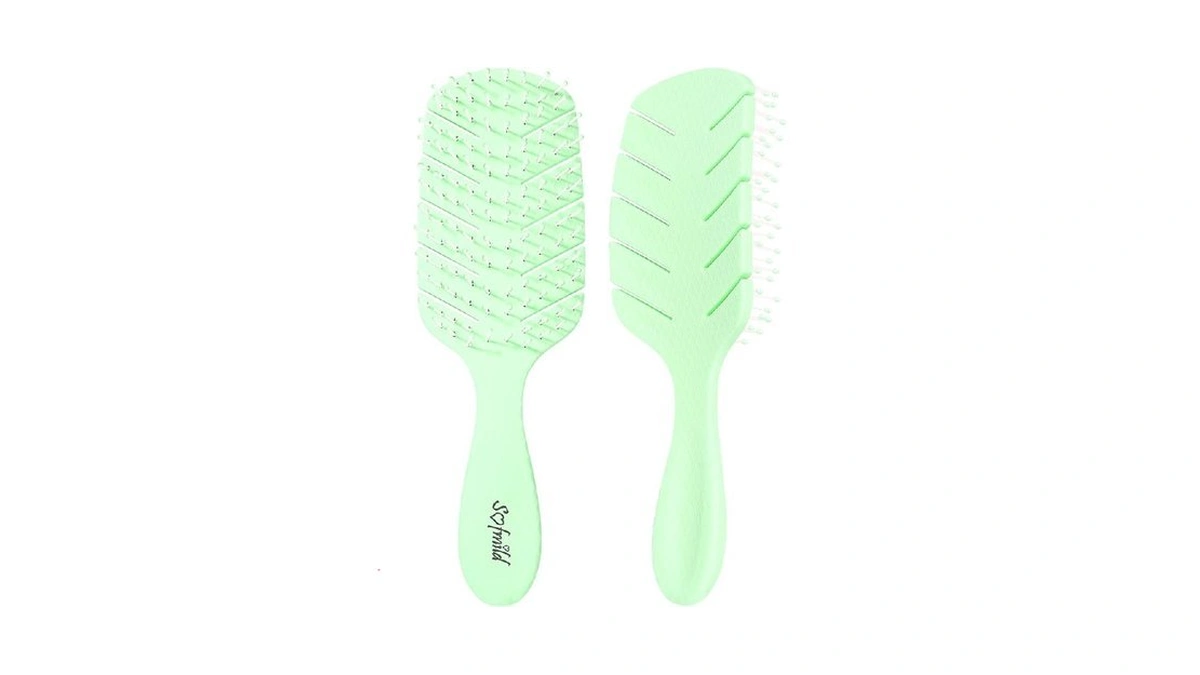 Hair Brush For Women Paddle Detangling Brush, Green