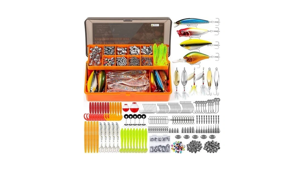 Plusinno Fishing Lures For 12 Rigs, Tackle Box With Included