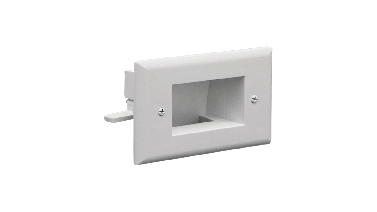 Data Comm Electronics 45-0009-wh Easy Mount Recessed Low Voltage Cord