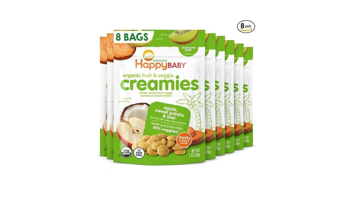Happy Baby Organic Creamies Freeze Dried Fruit, Veggie, & Coconut