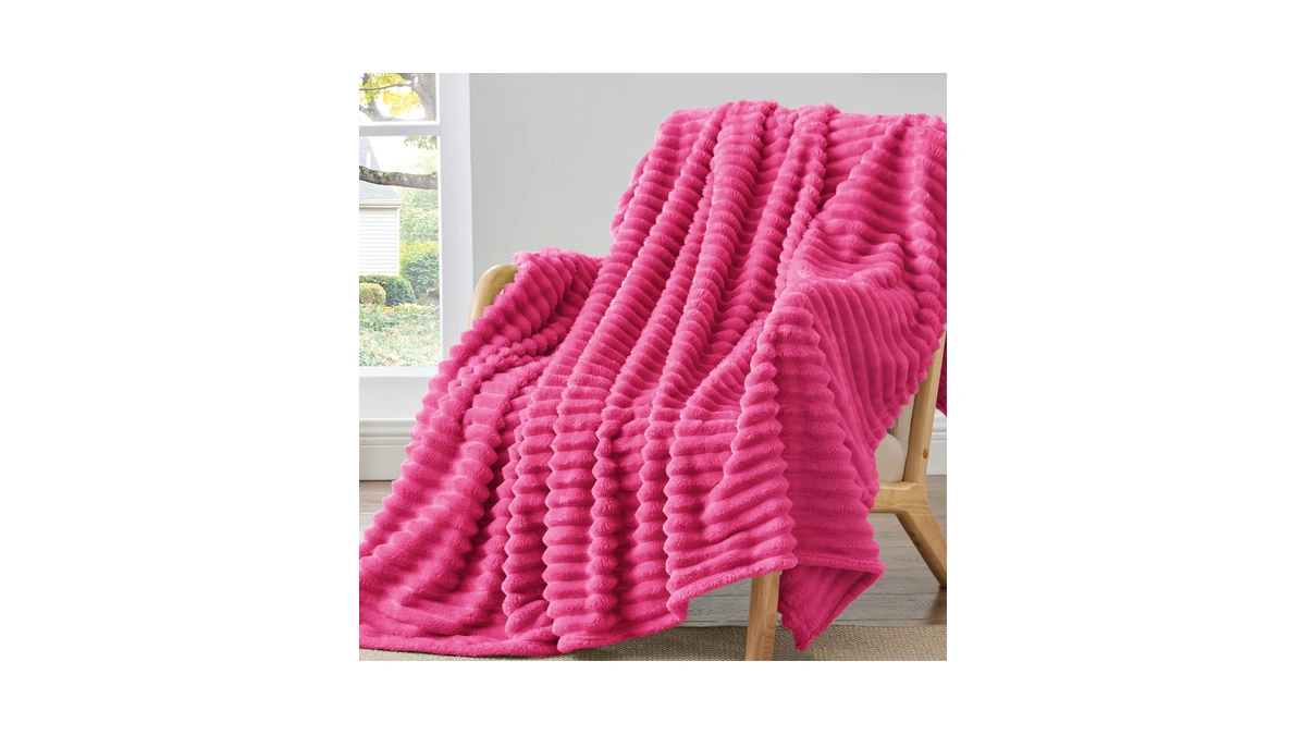 Bedelite Fleece Throw Blanket For Couch - 300gsm Soft &