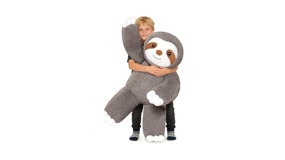 Sqeqe Giant Sloth Stuffed Animal 30 In, Big Stuffed Sloth