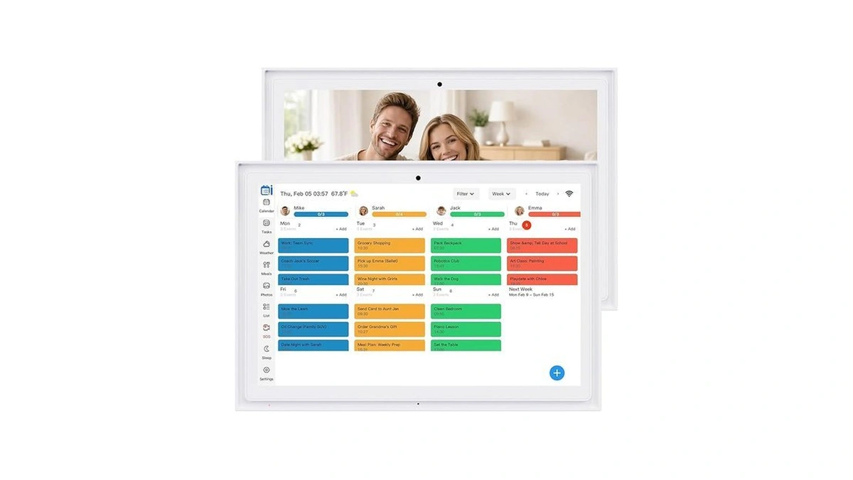 Digital Calendar Touchscreen, Smart Family Electronic Calendar And Digital Picture
