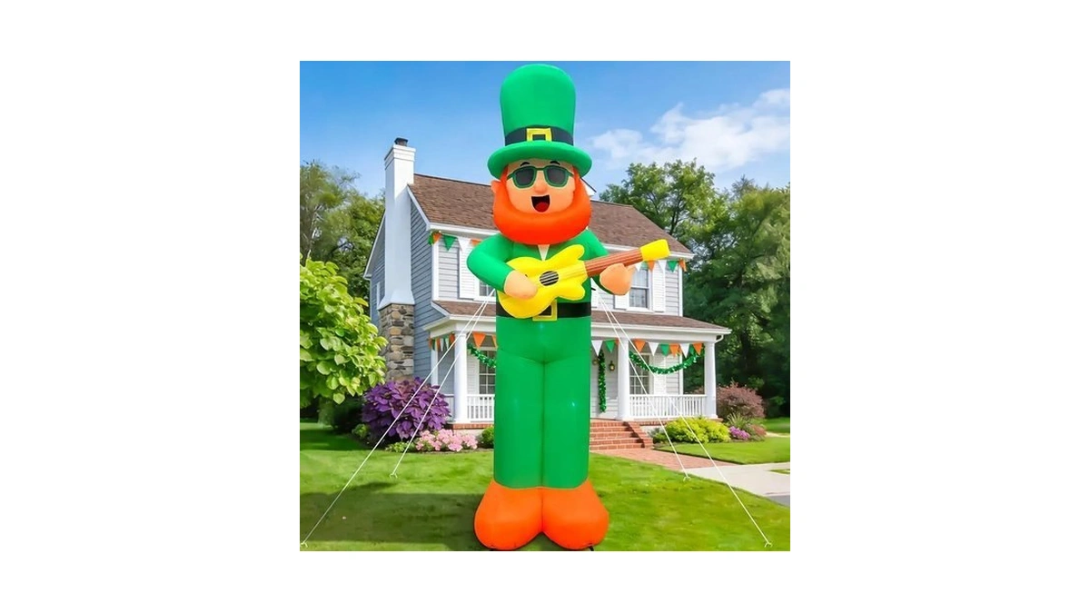 10ft Giant St. Patrick's Day Inflatable Outdoor Decoration Blow Up