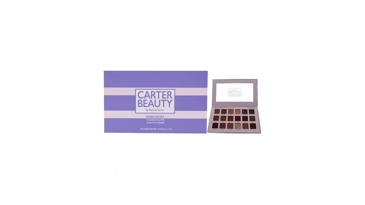 Carter Beauty 18 Shade Palette - Warm Velvet Palette For