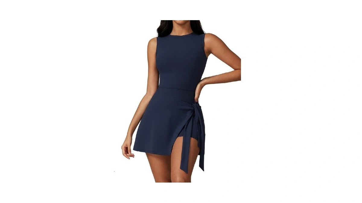 Tennis Dress For Women Athletic Dress With Built In Shorts