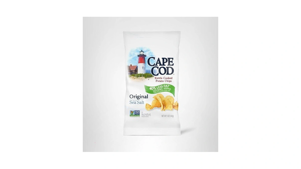 Cape Cod Potato Chips, Less Fat Original Kettle Chips, 1