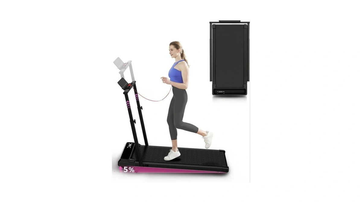 Walking Pad Treadmill With Incline, 300lbs Portable Compact Under Desk