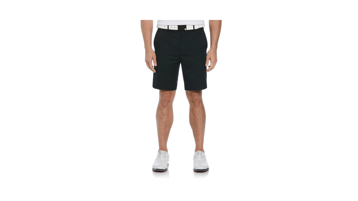 Pga Tour Men's Expandable Flat Front Golf Short, Caviar, 36