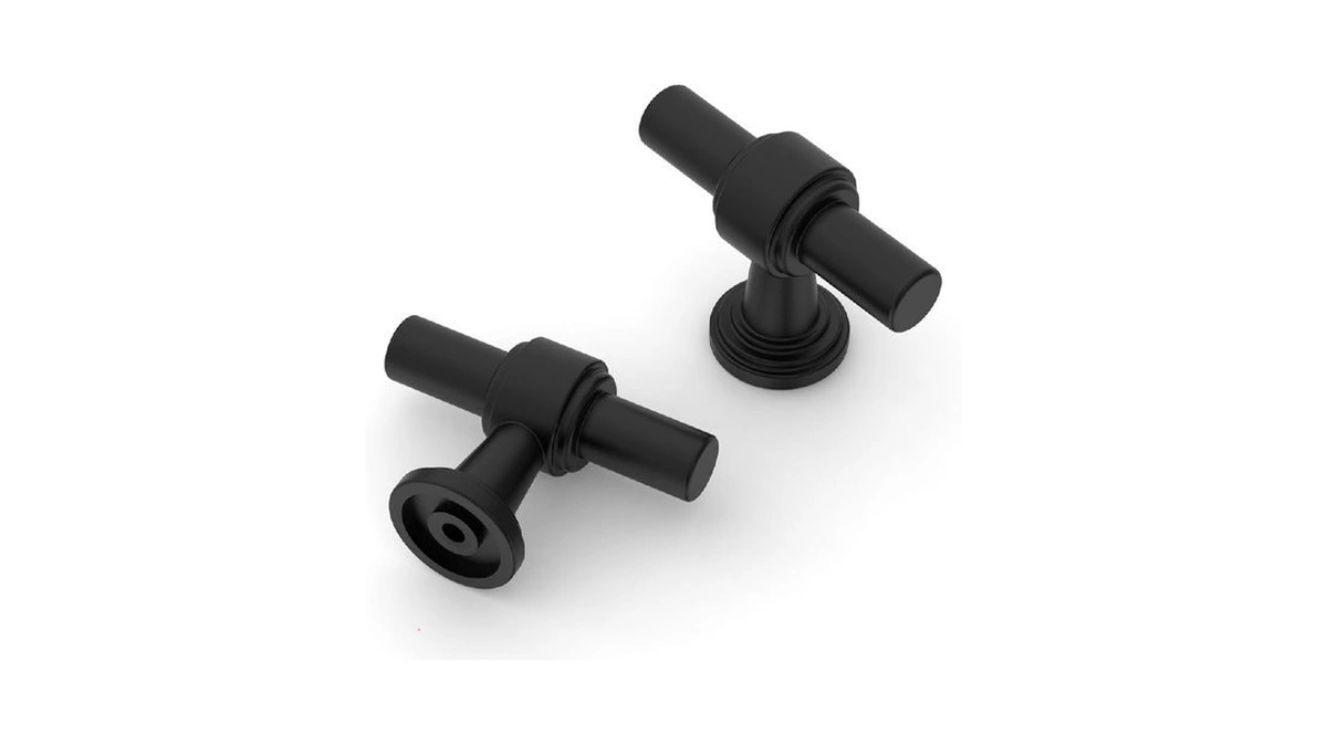 Asidrama 10 Pack Matte Black Kitchen Cabinet Knobs For Dresser