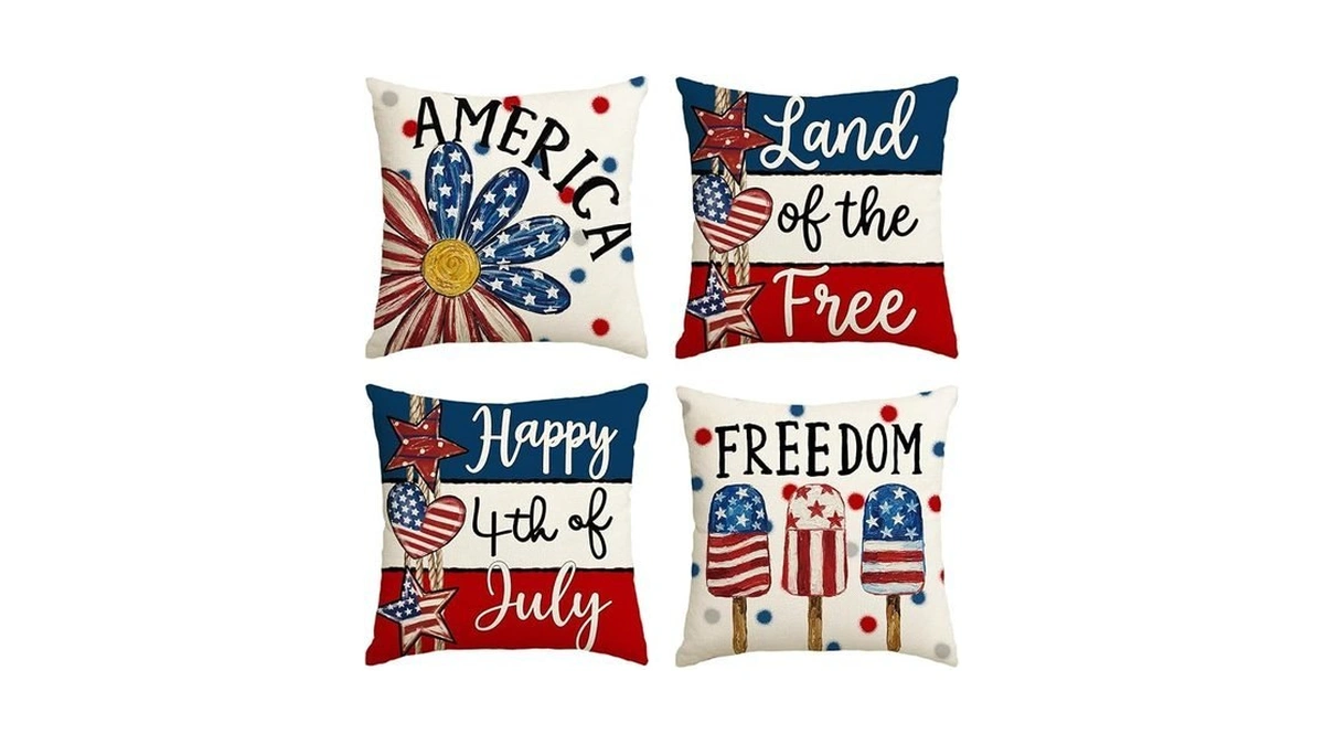 Avoin Colorlife Happy 4th Of July America Freedom Polka Dot