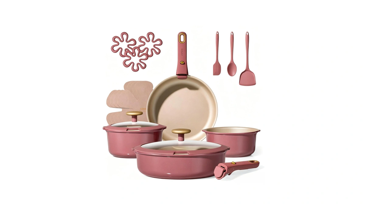 Carote Pots And Pans Set, Nonstick Cookware Sets With Detachable