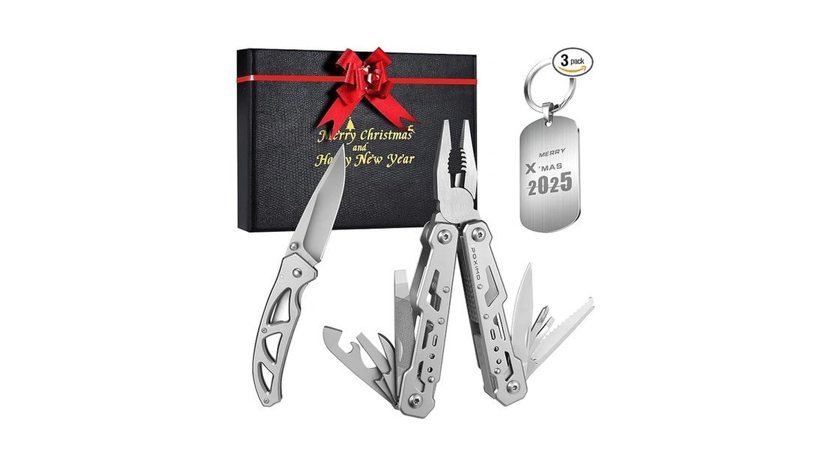 Multitools Gift Set โmerry Christmasโ, Christmas Gift 14-in-1 Multi-tool Pliers