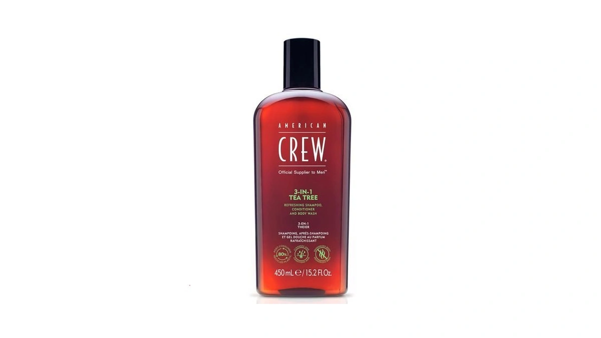 American Crew Shampoo, Conditioner & Body Wash For Men, 3-in-1,