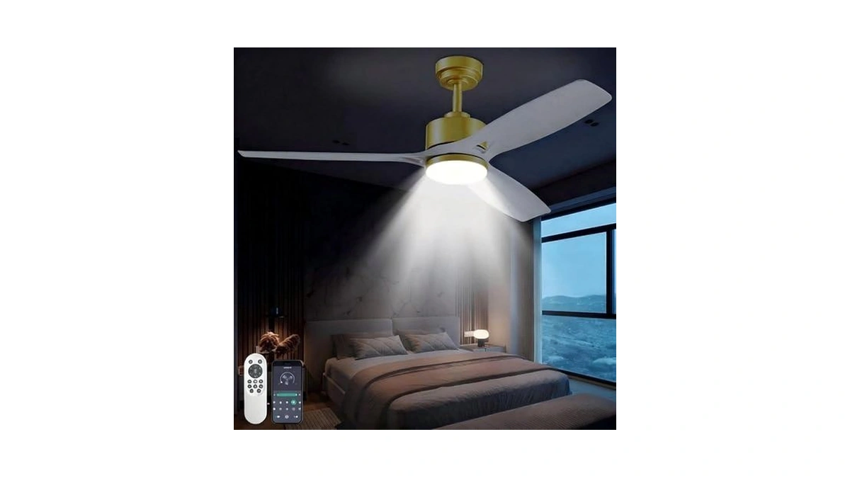 52 Inch Ceiling Fans With Lights And Remote Control -