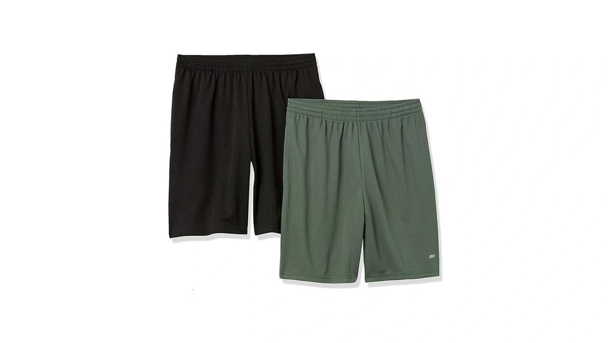 Amazon Essentials Men's Athletic Basketball Gym,performance Tech Loose-fit Training Shorts,