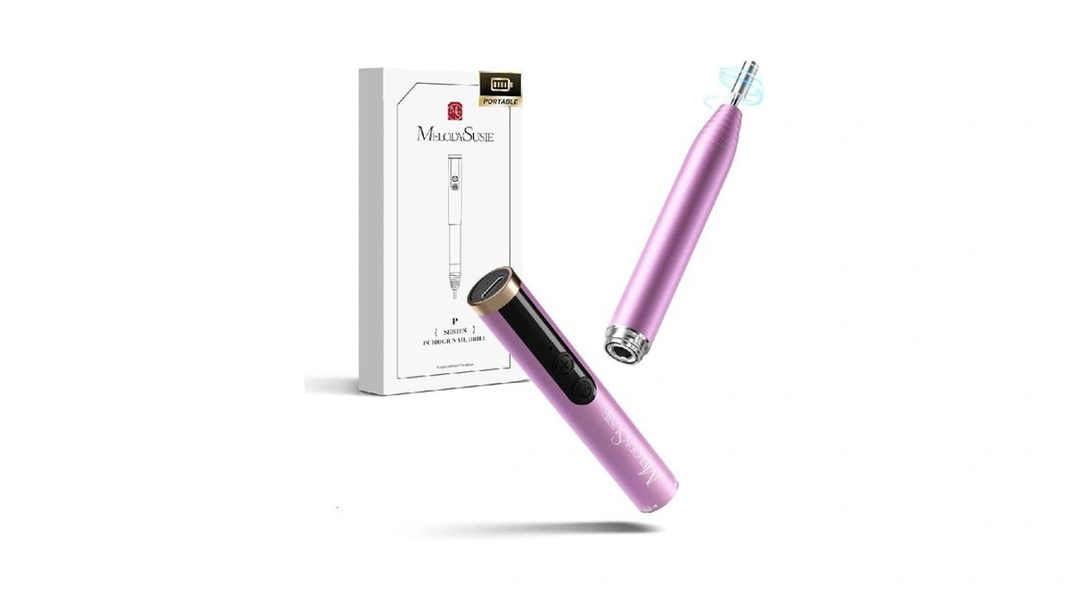 Melodysusie Pocketnail Pen-shaped Cordless Modular Nail Drill, Pc100gr 20000rpm Slim