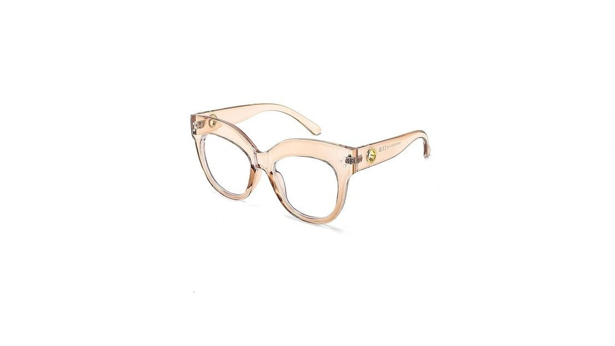 Feisedy Cat Eye Blue Light Glasses Oversized Vintage Chunky Computer