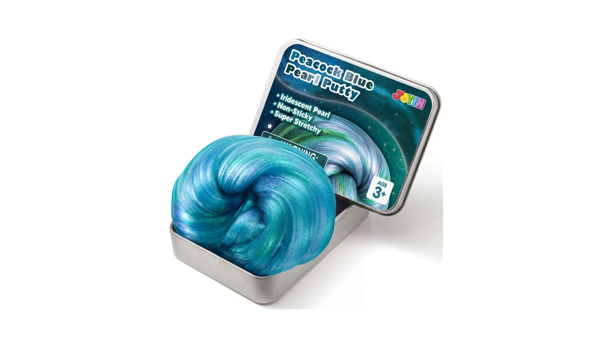 Joyin Peacock Blue Pearl Putty 4.23oz (120g), Therapy Putty, Slime