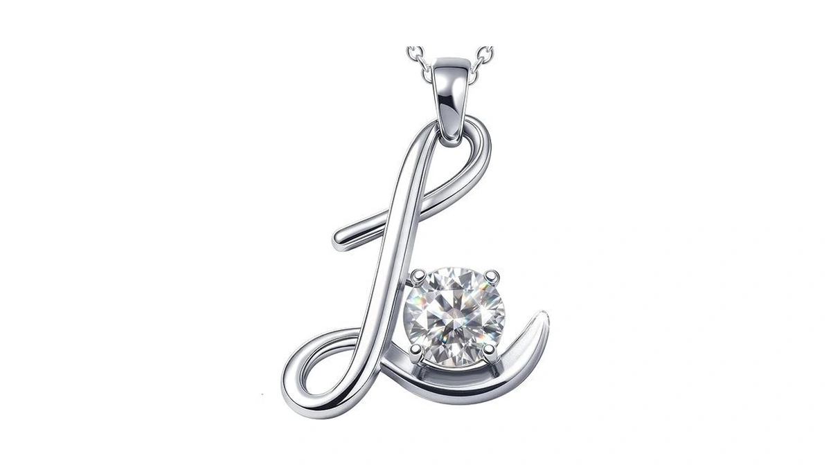 Luttamo Moissanite Necklace For Women,1-2 Carat Moissanite Pendant In 925
