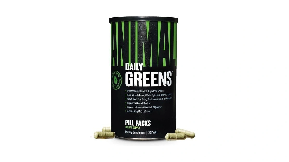 Animal Daily Greens Pill Packs - Kale, Wheat Grass, Alfalfa