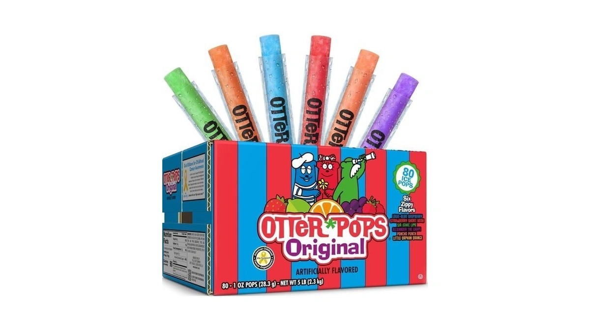 Otter Pops Freezer Bars, Ice Pops, Original Flavors (80ct -